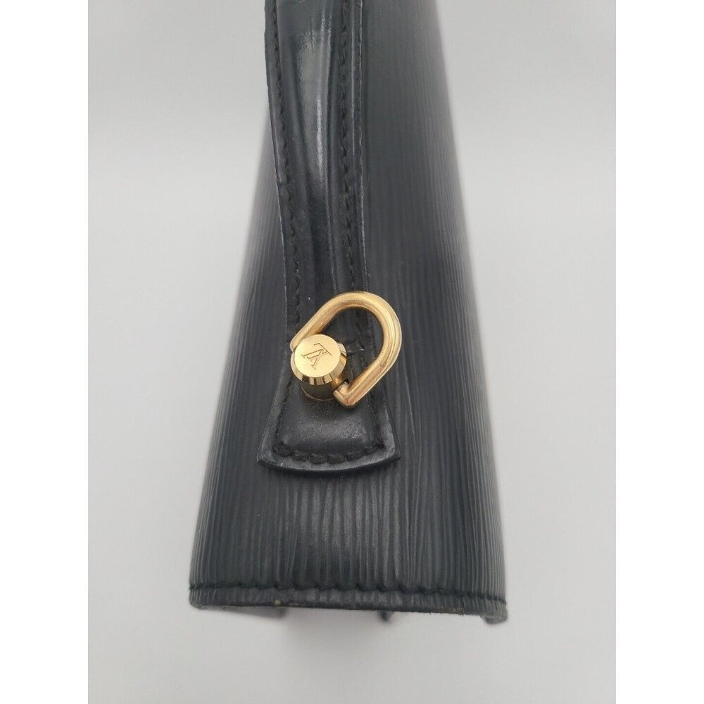 LOUIS VUITTON Epi Monceau M52122 Handbag Shoulder Bag Black leather Strap Keys - Picture 10 of 16